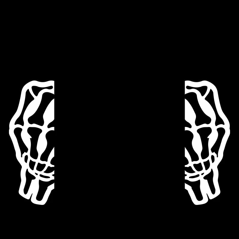 Middle Finger Hand Skeleton