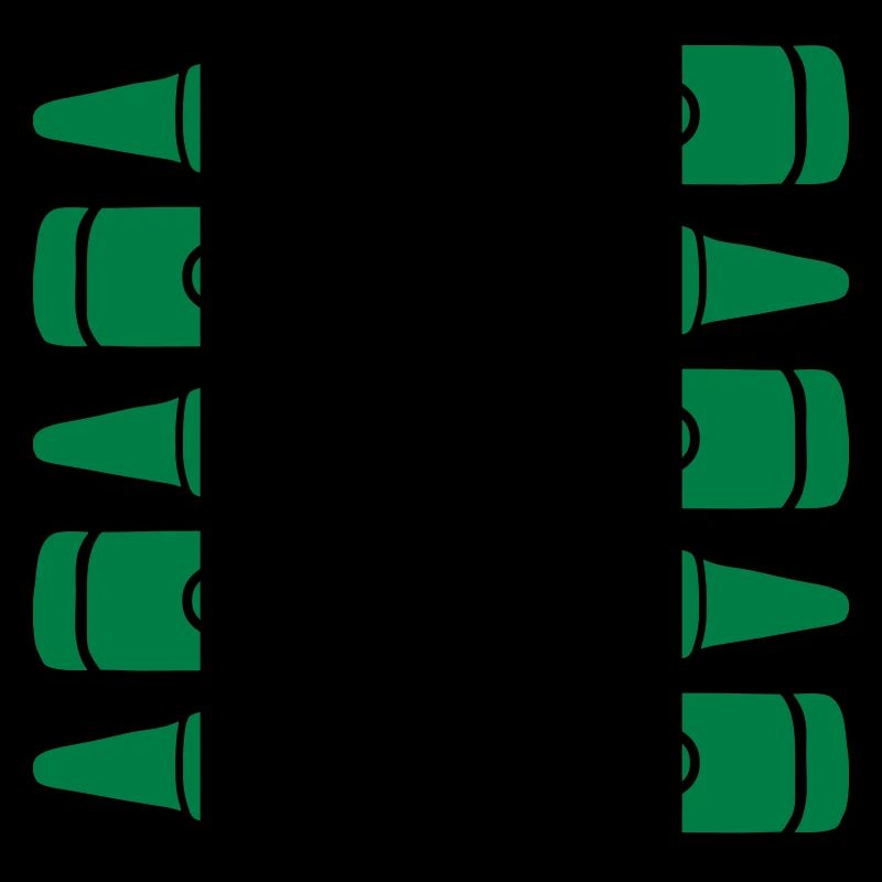 Crayons de cire verte design cool