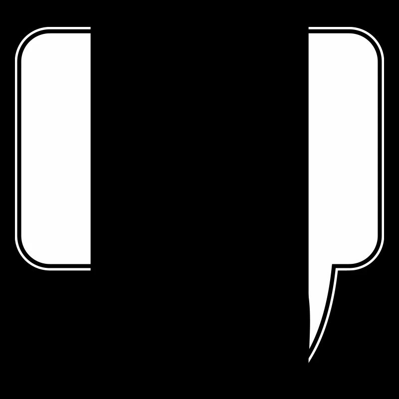 Speech bubble rectangle design