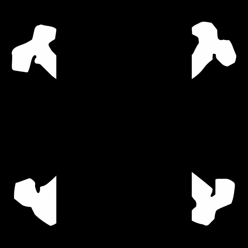 CROSSED SKULL - 2C (W)