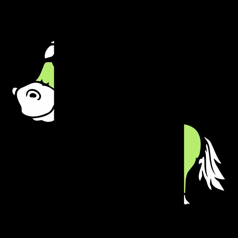 Pferd steht Reiter Cartoon reiten süß Comic Cool