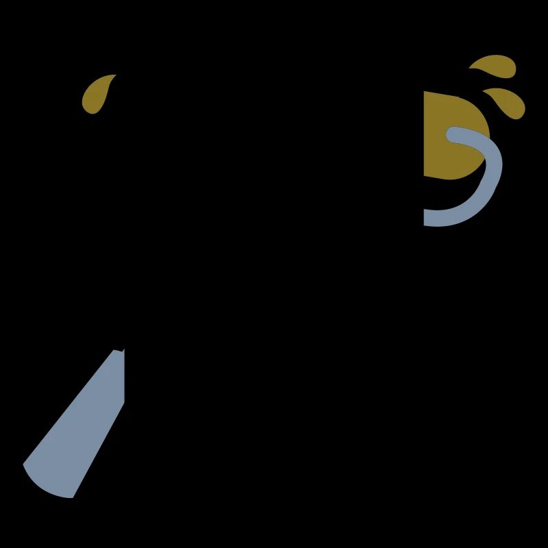 paint roller in gold and silver with splashes