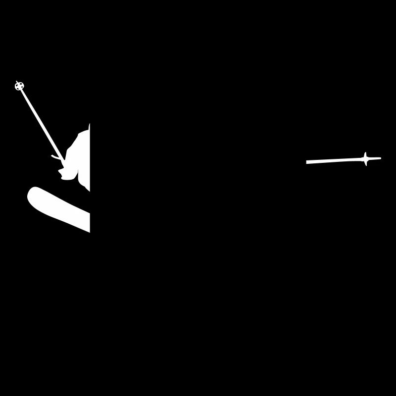 Ski -Jump blanc