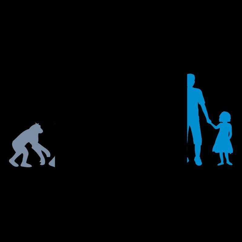 Evolution Papa Tochter Kind