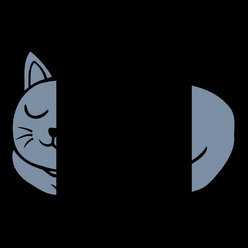 Sleeping dear lying cat