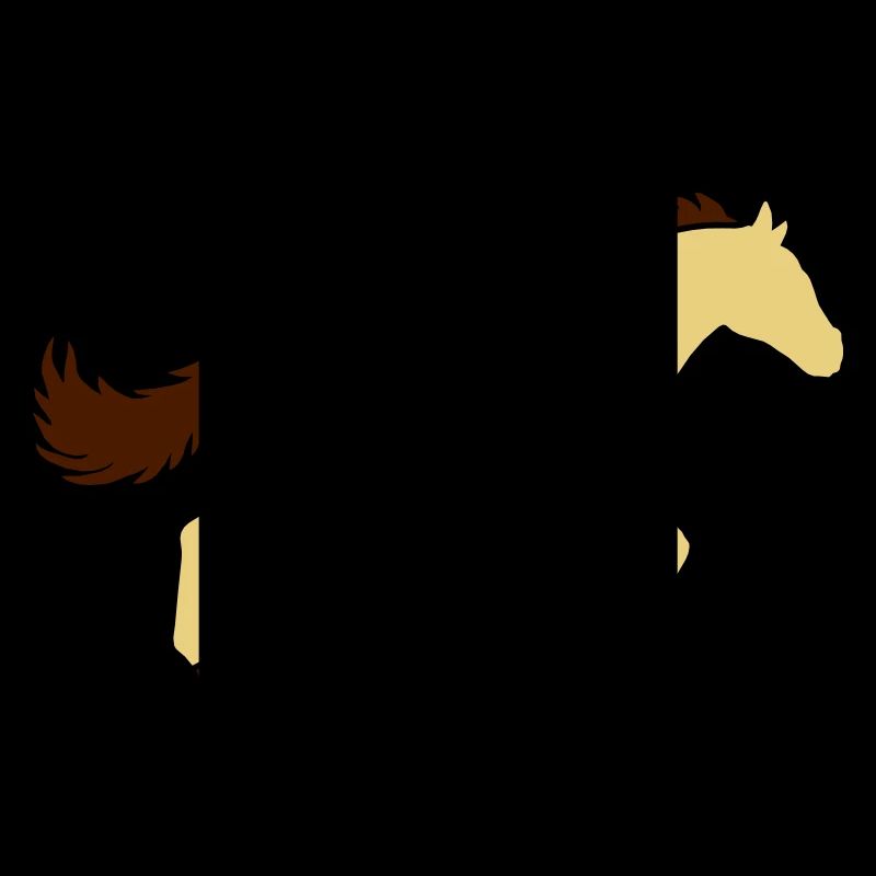 Design Silhouette de cheval de course