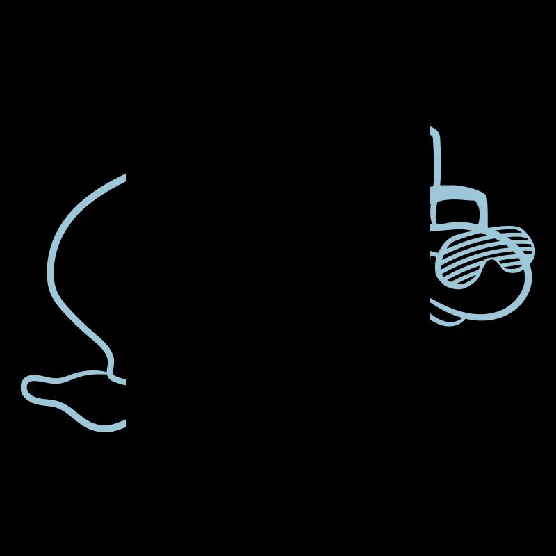 Cool DJ Snail Cute Shell