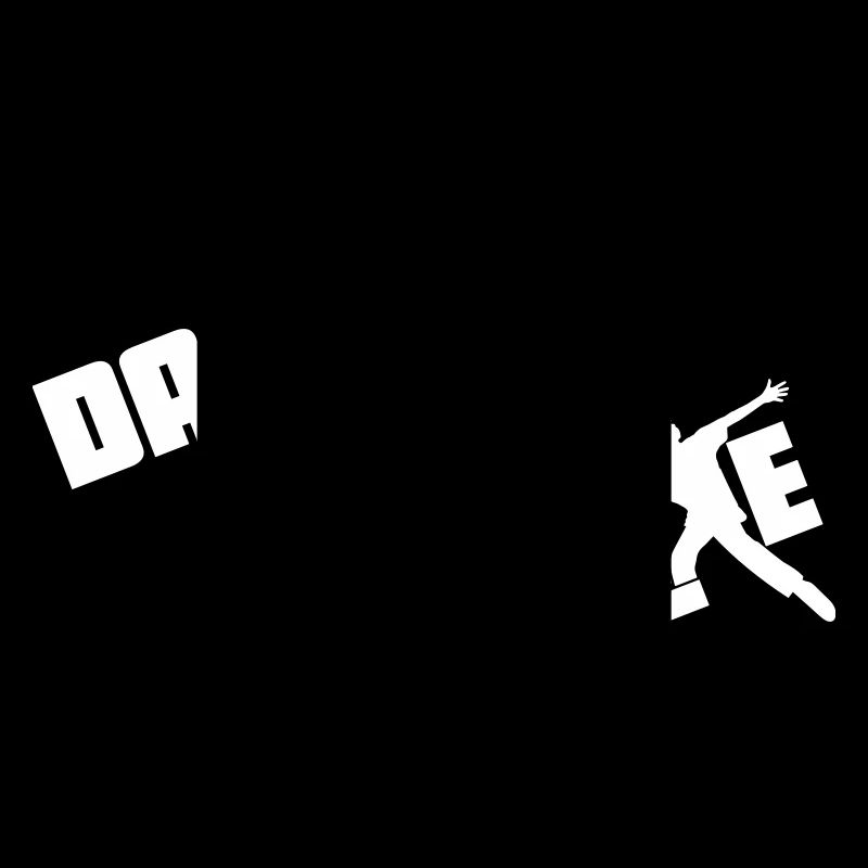 Dance Text Dancing Man Silhouette Party Music