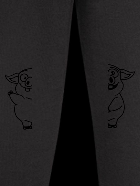Friendly funny pigs team