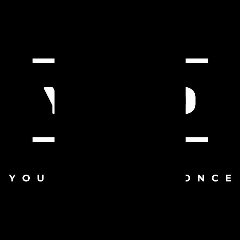 YOLO Simple Logo - Du lebst nur einmal