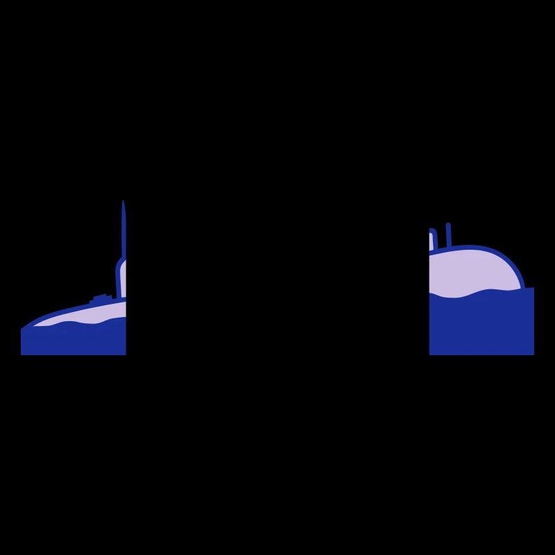 Surfaced Submarine Water Surface Dive