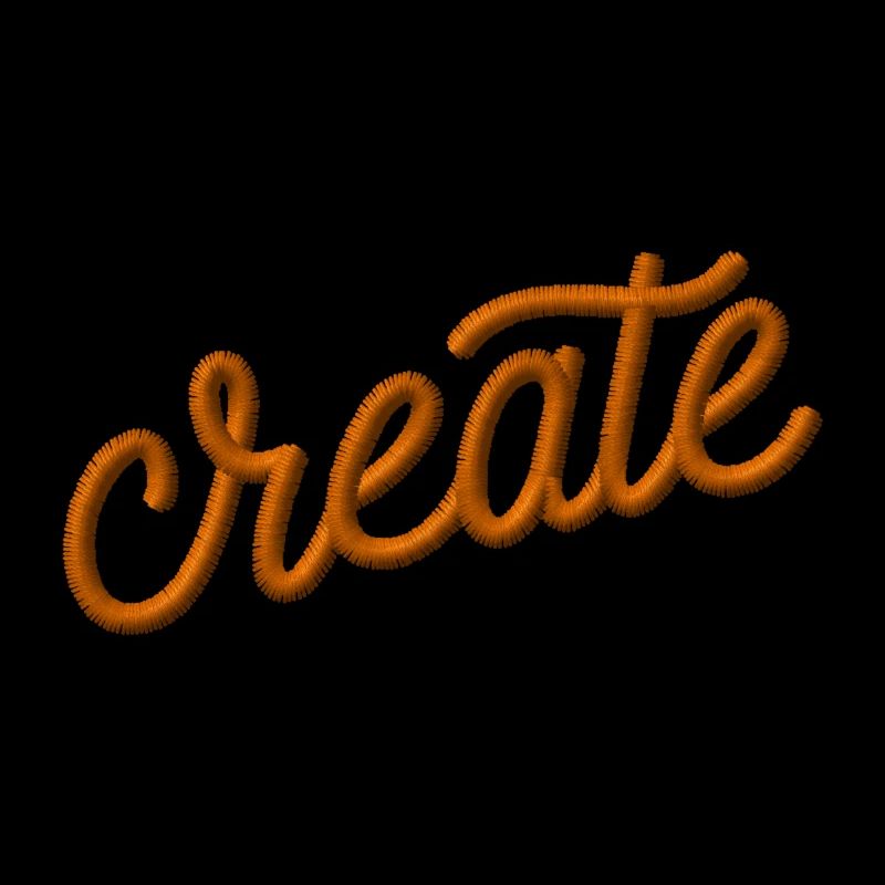 Crea lettering ricamati