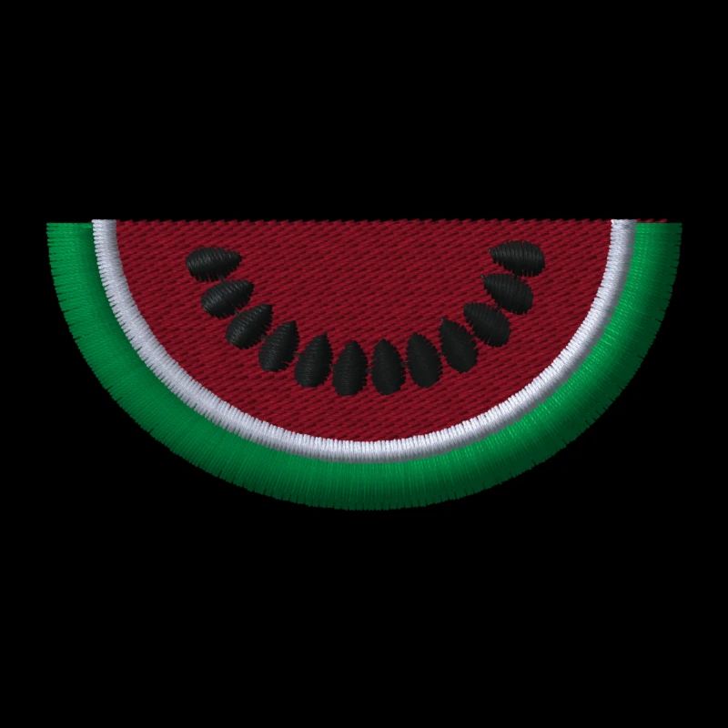 Melone bestickt