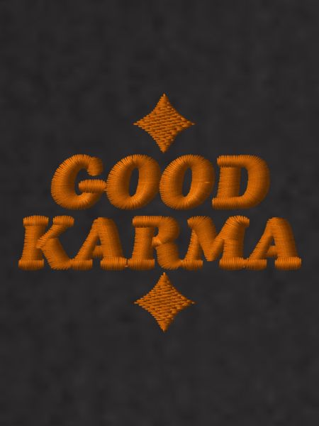 Good Karma Embroidered
