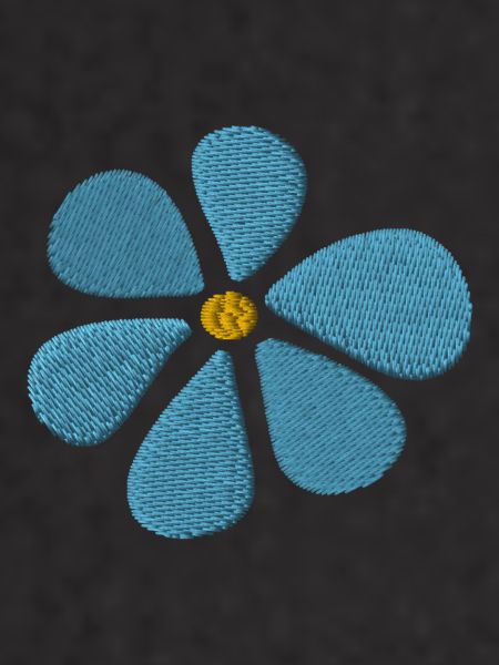 Embroidered daisy