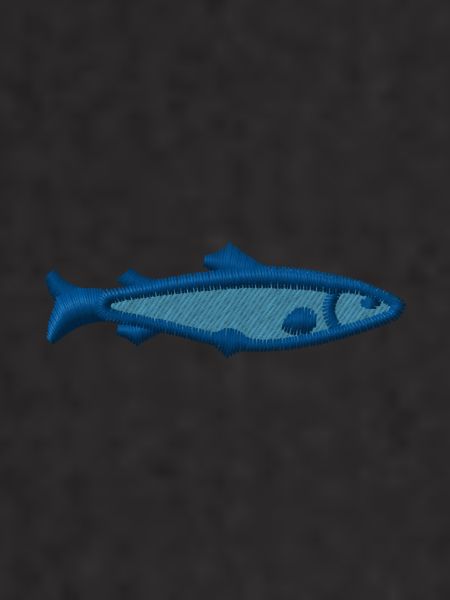 Trout embroidered