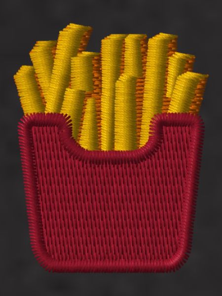 Frites brodées