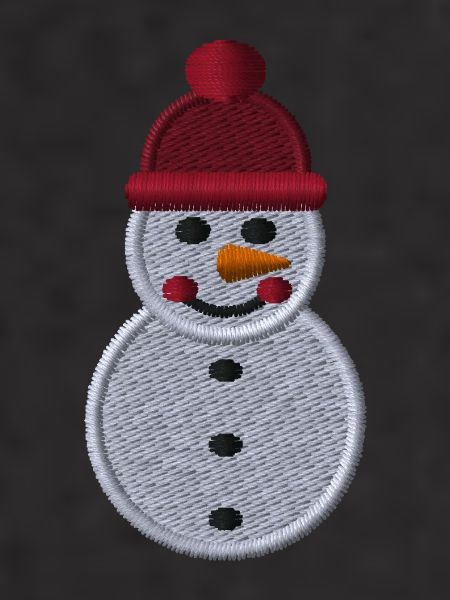 Snowman embroidered