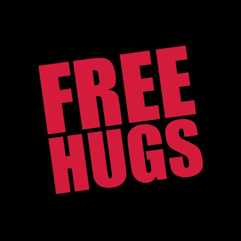 paper pasted note notices free hugs free