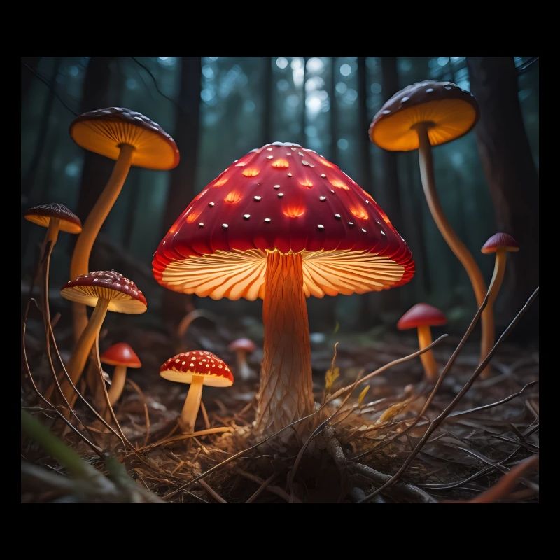 Glowing Toadstools