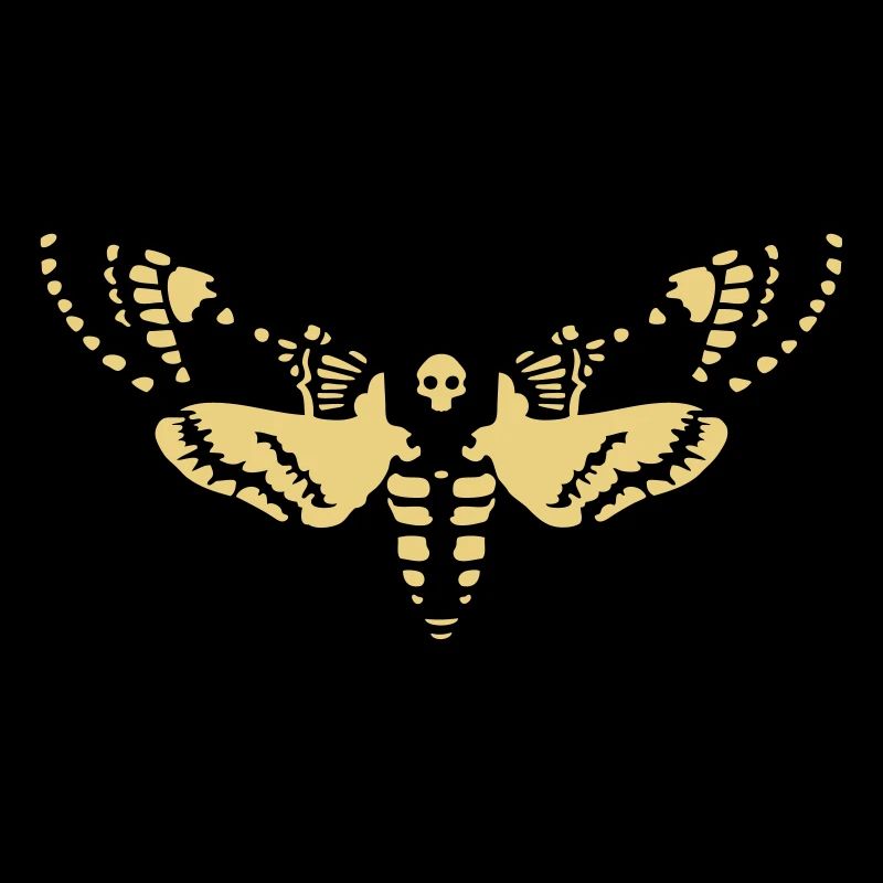 Death's-head Hawk moth butterfly skull