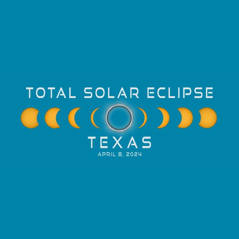 Texas Solar Eclipse 2024 April 8 Souvenir