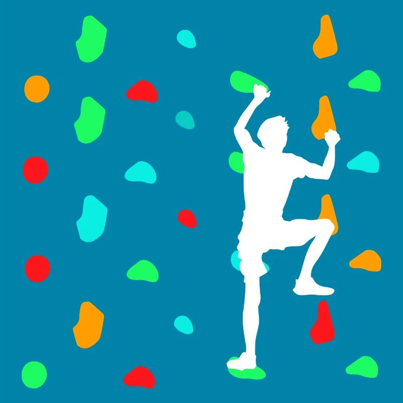 Boulderer en train de Boulder sur le mur d’escalade