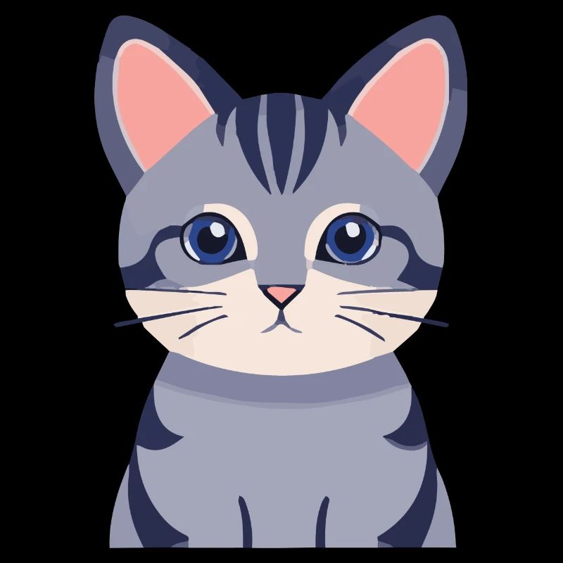 graue Katze süß