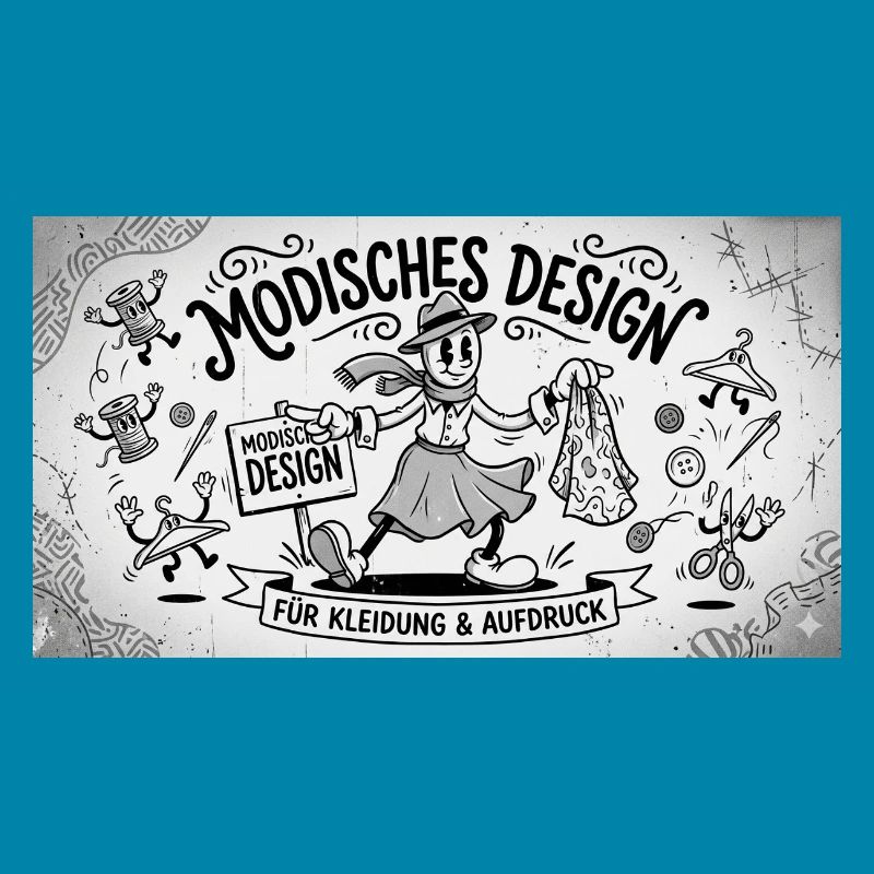 Nähkunst Modedesign Comic