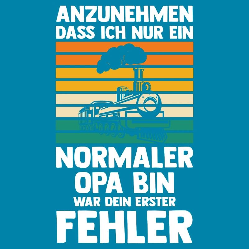 Modelleisenbahn Opa Modellbauer Geschenk