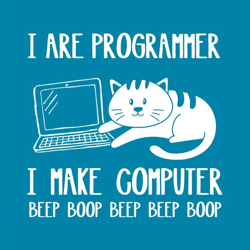 I Are Programmer Cat I Make Computer Beep Boop