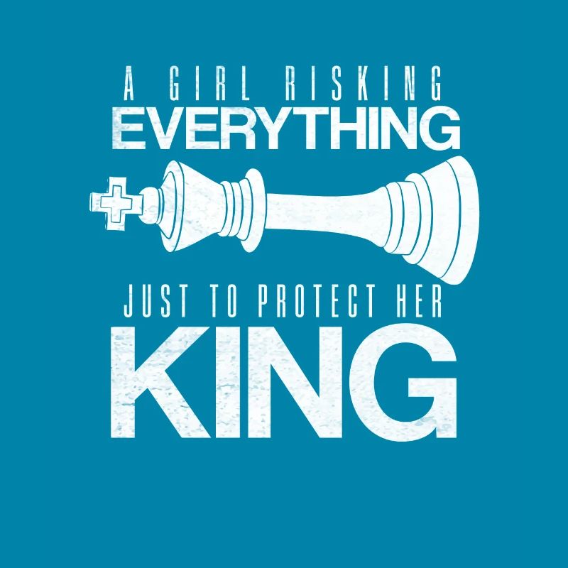 Lady risks everything for king chess pieces
