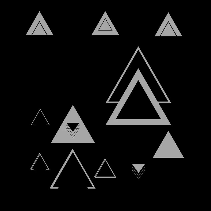 Triangles Abstract Minimalist Shape Geometry