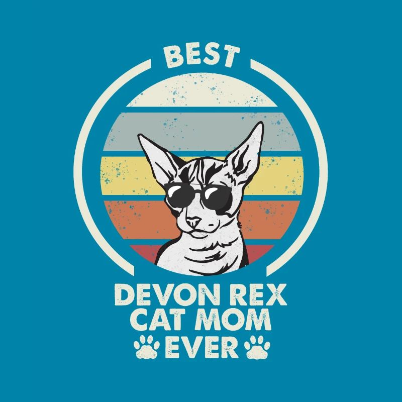 Maman chat - Devon Rex Chat
