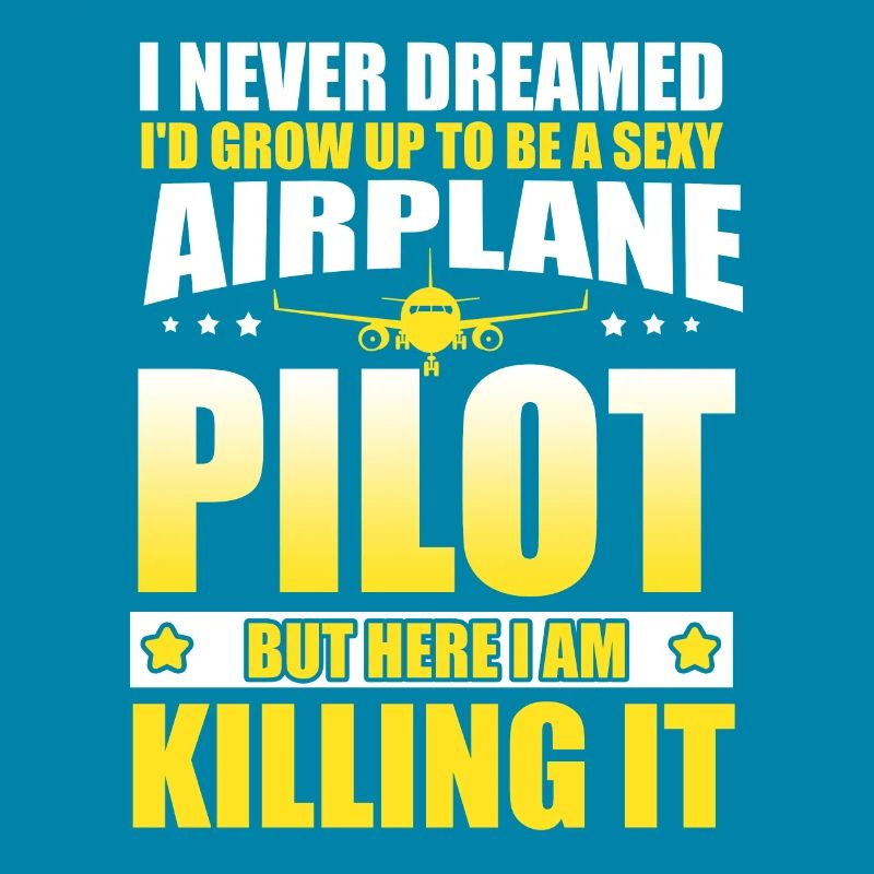 Funny Airplane Pilot Aviation Plane Flying Pilot