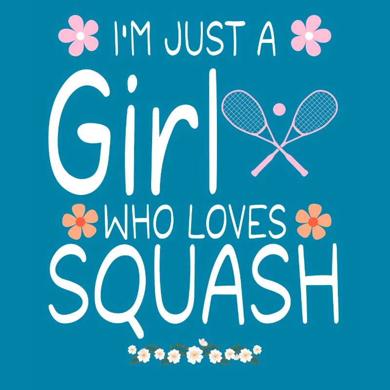 Ich bin nur ein Mädchen, das Squash liebt