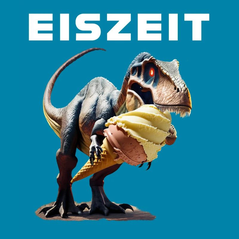 Eiszeit mit Dinosaurier
