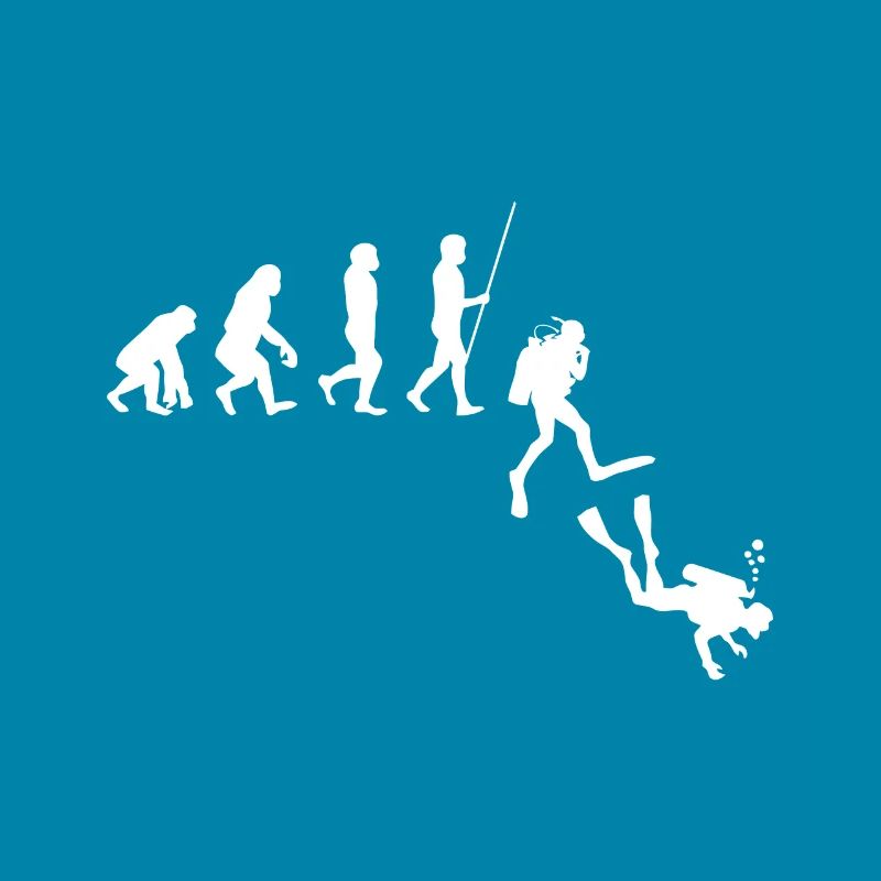 Diving Evolution | Evolution of Man Funny Scuba Di