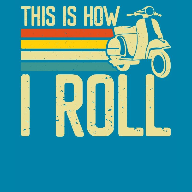 Roller Rollerfahrer Motorroller