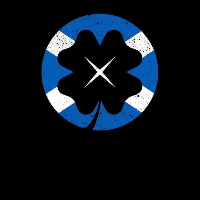 Drapeau écossais irlandais trèfle feuille