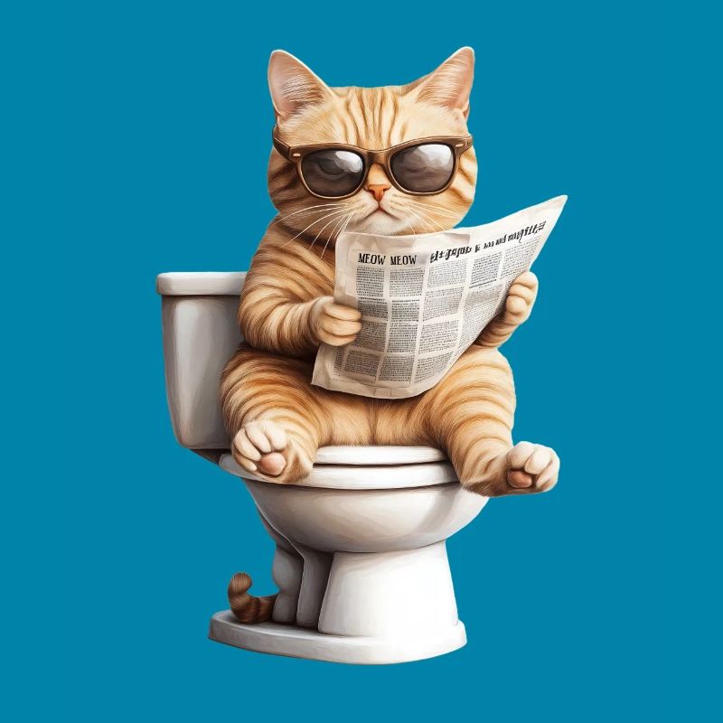 Drôle de chat chat propriétaire de chat Loo Cat Pet