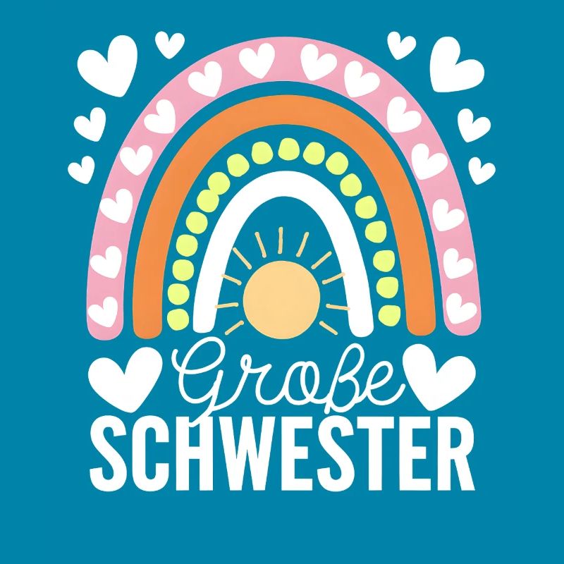 Ich Werde Große Schwester Regenbogen Boho