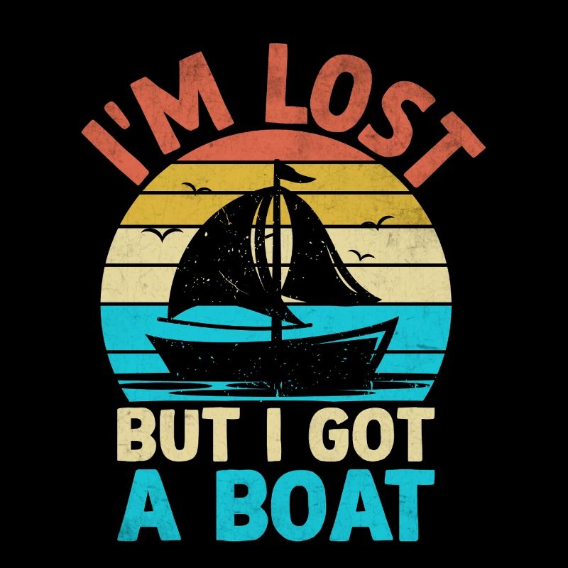 Ich bin verloren, aber ich habe ein Boot Paddelboot