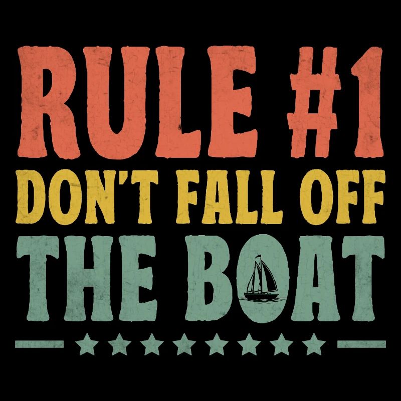 Regel # Fallen Sie nicht vom Boot Paddelboot