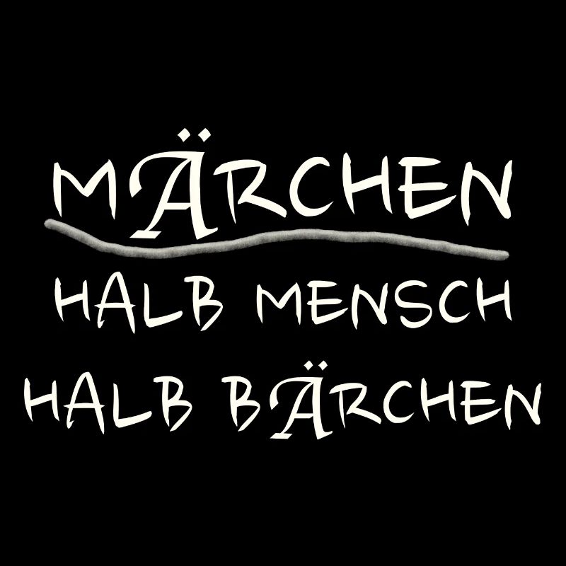 Märchen halb Mensch halb Bärchen Geschenk Spaß fun