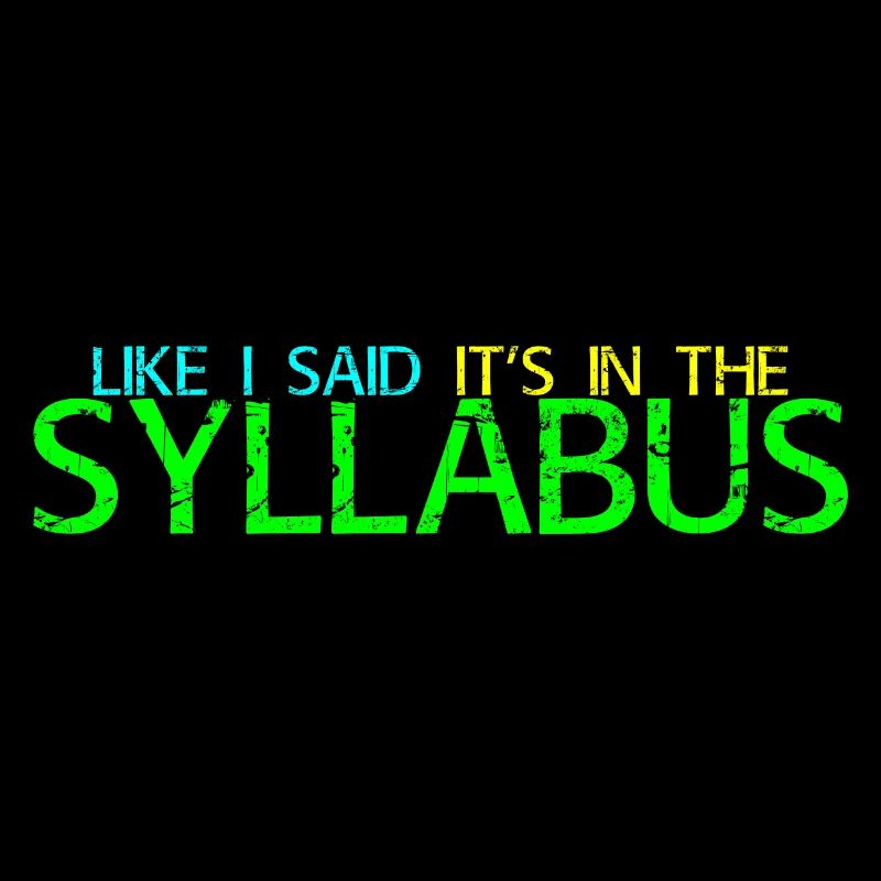 Comme je l’ai dit, c’est dans le syllabus 4