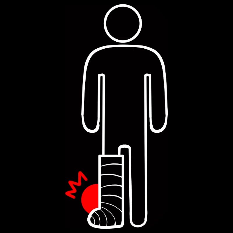 Jambe cassée
