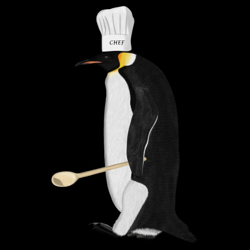 Penguin Chef Kitchen Bird Watcher