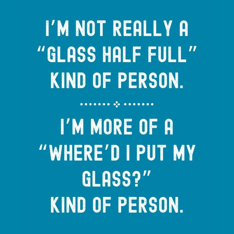 Glas halb voll oder leer