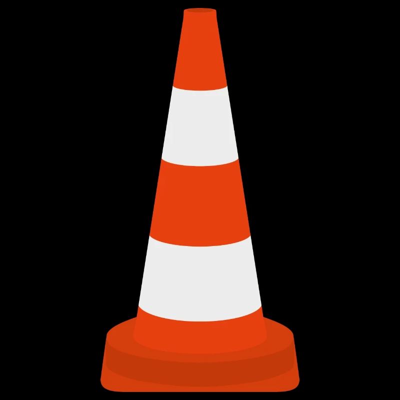 Cône de cône de trafic de pylônes Cône d’avertissement Cône icône de cône